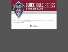 Tablet Screenshot of blackhillssoccer.com